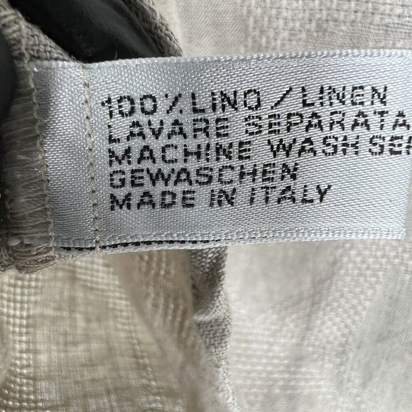 Francesca NWT Womens S 100% Linen Sleeveless Tie Back Tank Top Italy Made Beachy - Picture 9 of 14